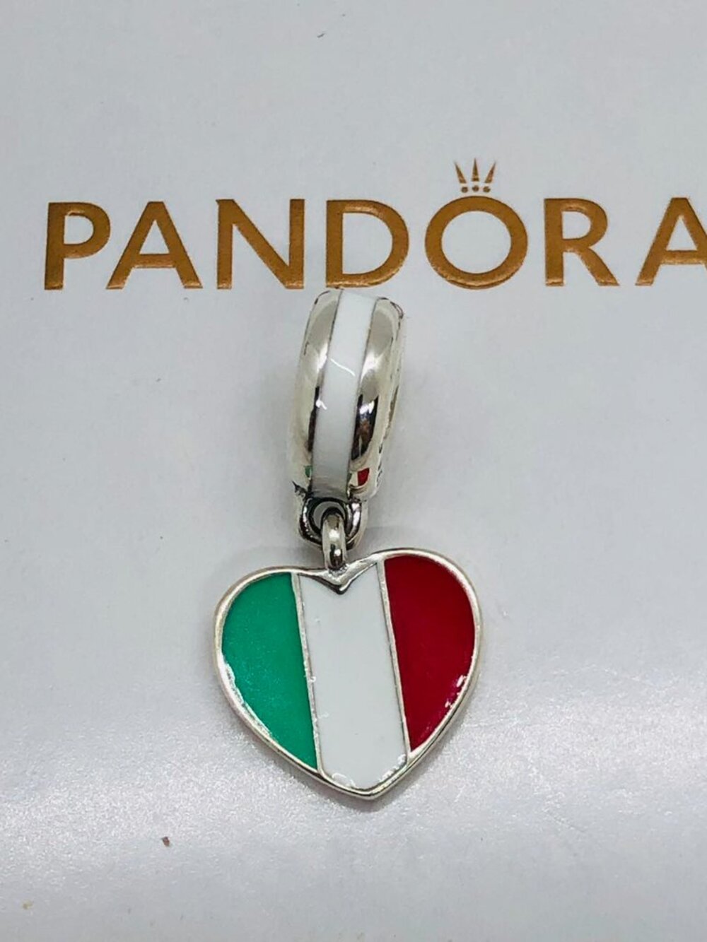 Pandora Italy Flag Charm Italy Heart Charm - Picture 3 of 4